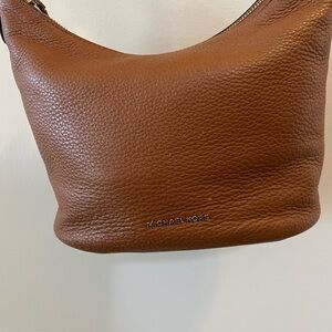 Michael Kors Pebbled Leather Hobo in Chestnut Brown shoulder bag